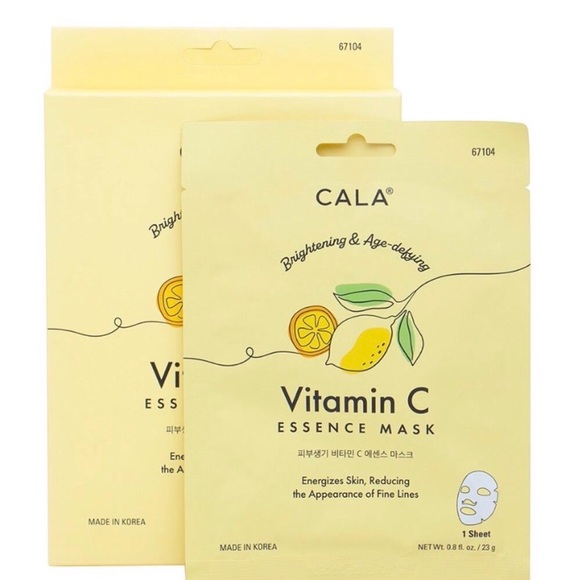 Cala Other - K-Care Vitamin C Essence Mask - 5 Masks-Age Defying - Korean